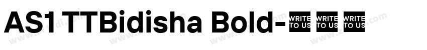 AS1 TTBidisha Bold字体转换